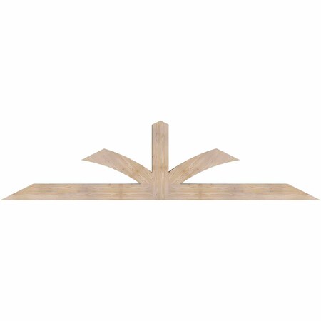 Ekena Millwork Richland Smooth Timber Gable Bracket, Douglas Fir, 108"W x 27"H x 5 1/2"D x 5 1/2"F, 6/12 Pitch GBW108X27X0606RIC00SDF